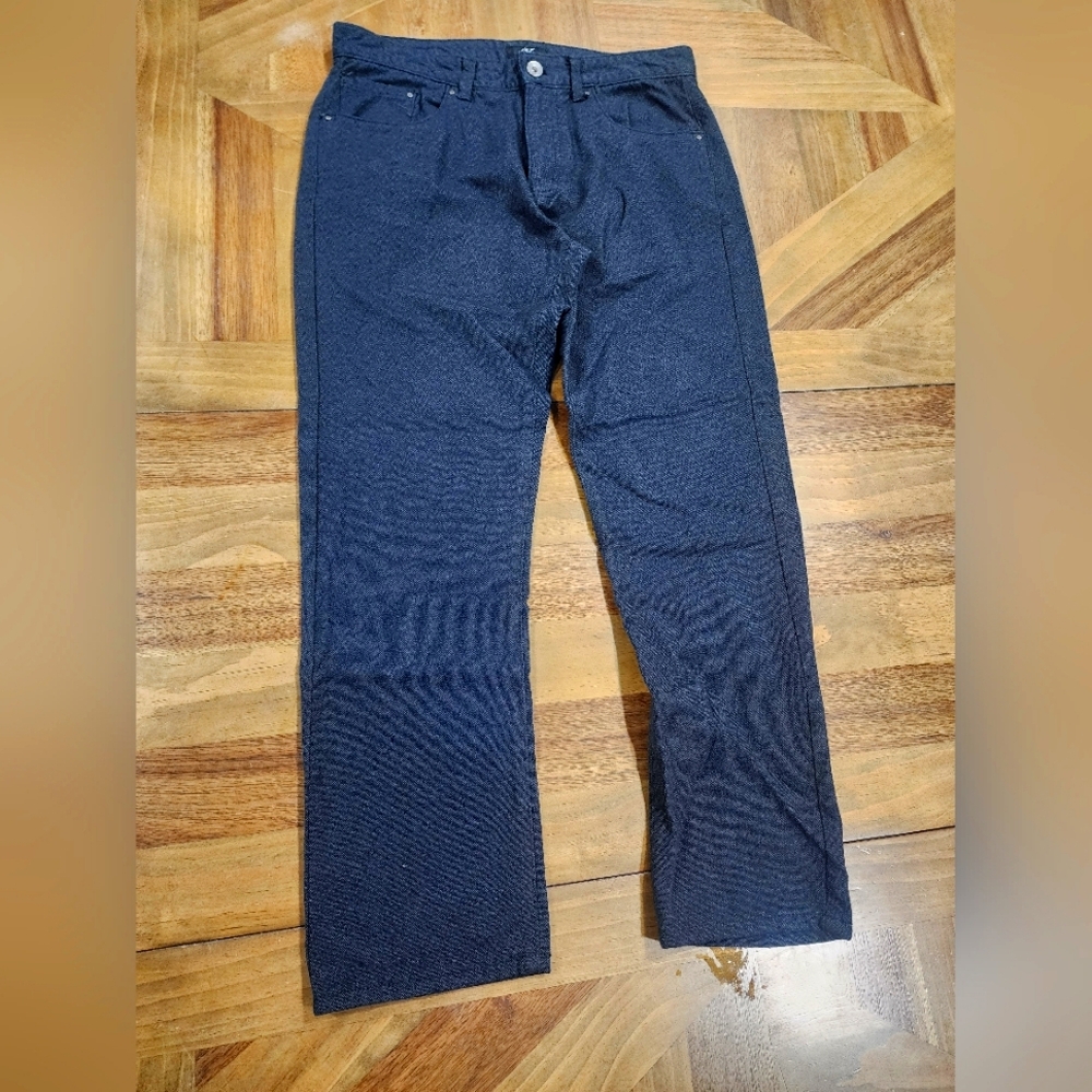 Calvin Klein Trouser Pants Slim Fit Sz 32x30 Blackish Blue Mens